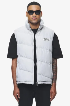 Pegador Vests|Yale Puffer Vest Dusk Grey