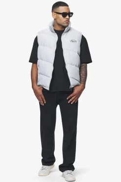 Pegador Vests|Yale Puffer Vest Dusk Grey