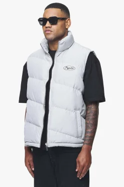 Pegador Vests|Yale Puffer Vest Dusk Grey