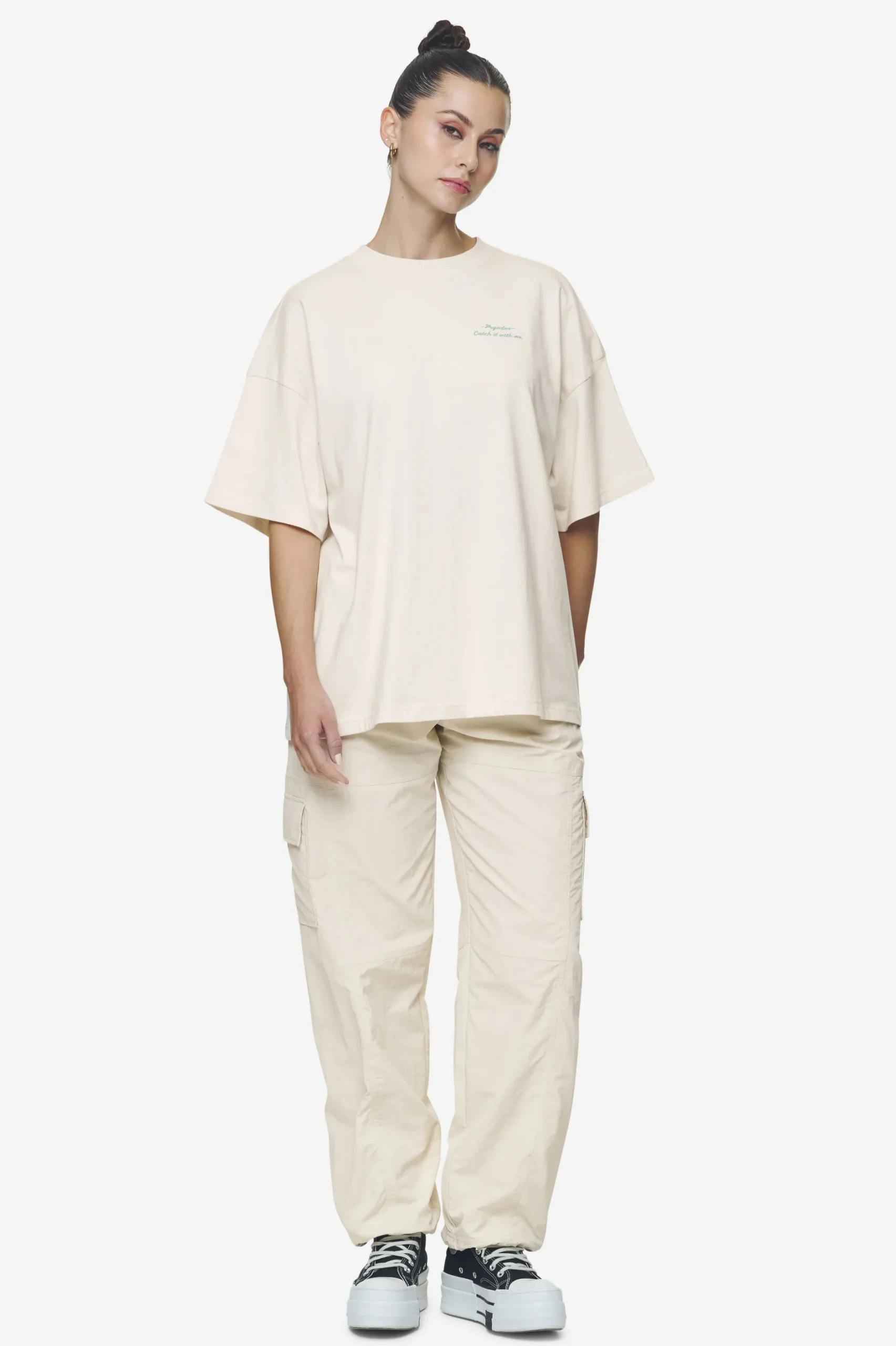 Pegador Tees|Yebra Heavy Oversized Tee Washed coast sand