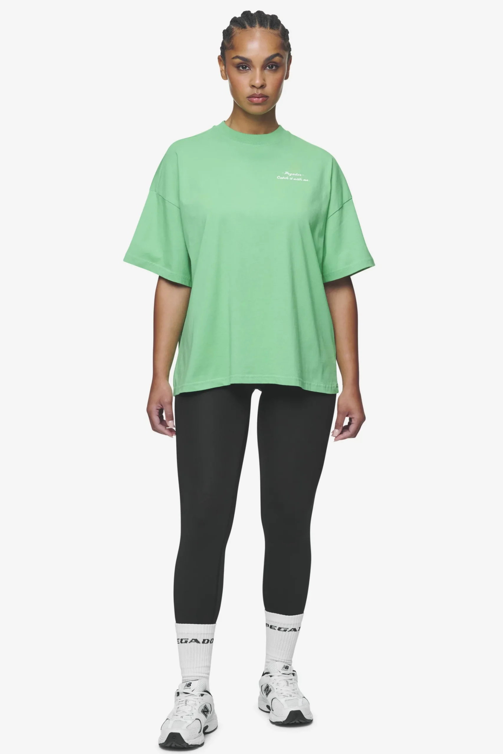 Pegador Tees|Yebra Heavy Oversized Tee Washed peppermint green