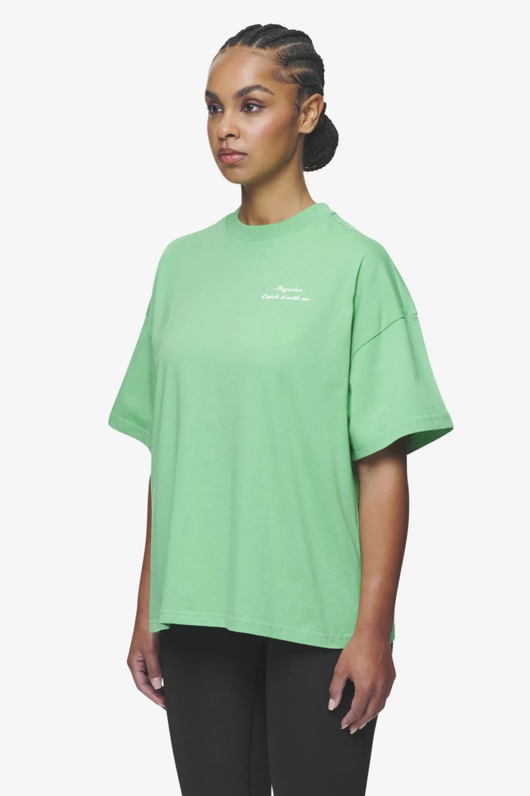 Pegador Tees|Yebra Heavy Oversized Tee Washed peppermint green