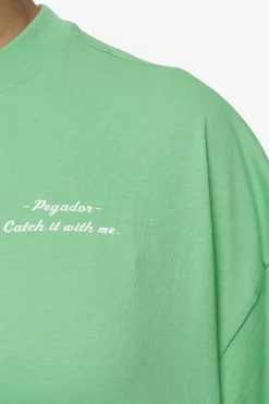 Pegador Tees|Yebra Heavy Oversized Tee Washed peppermint green