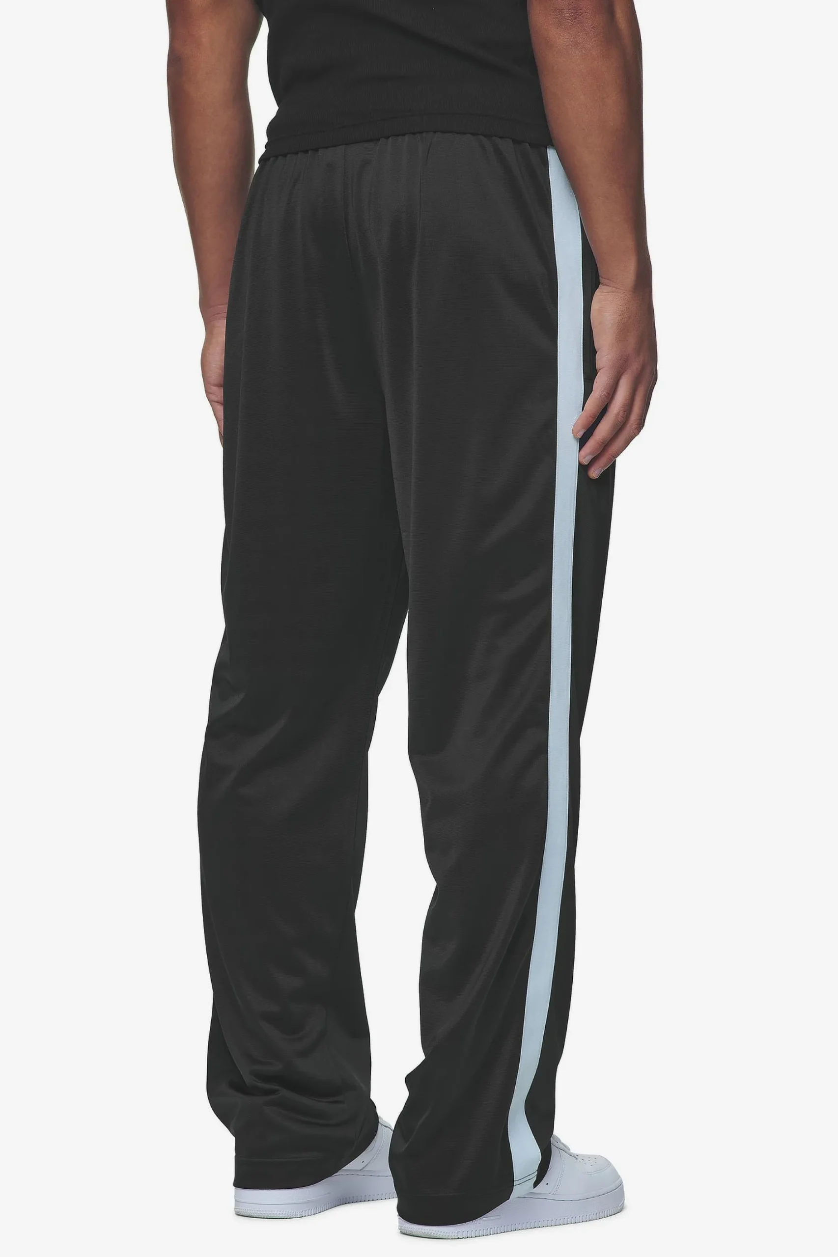 Pegador Pants & Joggers|Zeno Track Pants Black Baby Blue