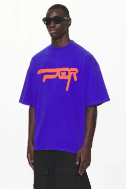 Pegador Tees|Zero Boxy Tee Washed Endless Blue