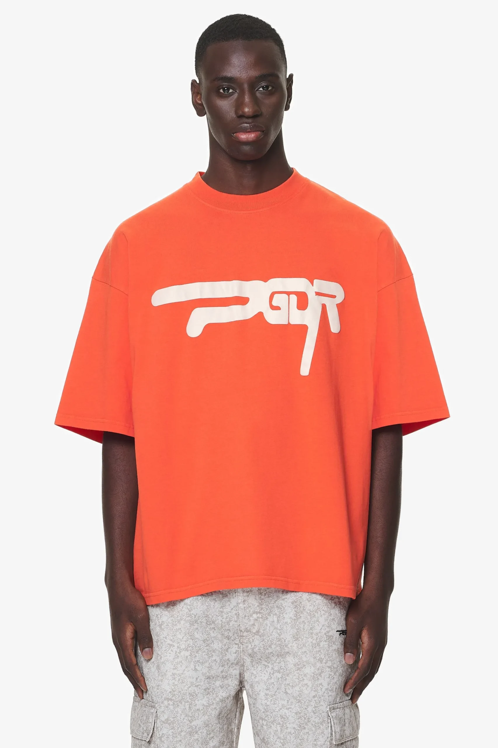 Pegador Tees|Zero Boxy Tee Washed Signal Red