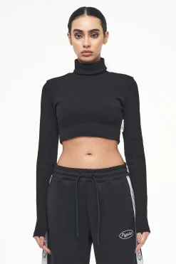 Pegador Longsleeves|Zito Rib Cropped Turtleneck Longsleeve Black