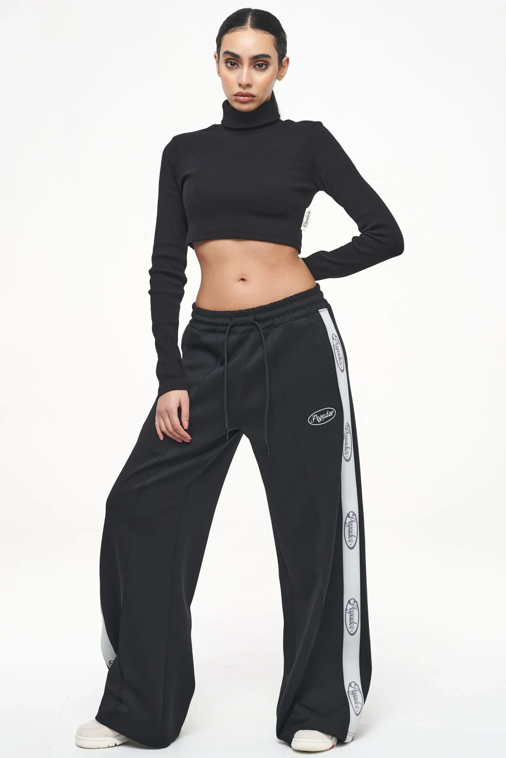 Pegador Longsleeves|Zito Rib Cropped Turtleneck Longsleeve Black
