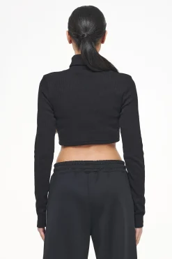 Pegador Longsleeves|Zito Rib Cropped Turtleneck Longsleeve Black